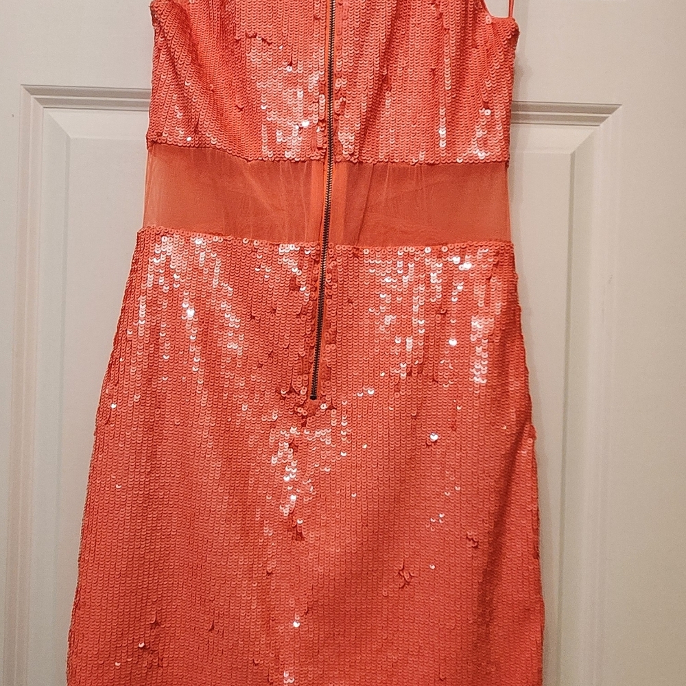 Alice + Olivia Cara Sequin Mesh Cut Out Mini Dress - Picture 14 of 14